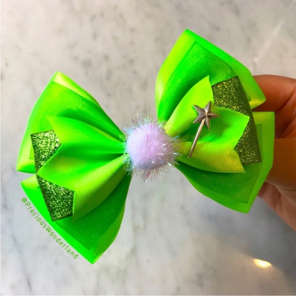 Disney Peter Pan Tinkerbell Inspired Bow